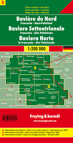 מפת גרמניה 200 (2) באוואריה צפון, מרכז פרייטג ברנדט  - עטיפה אחורית