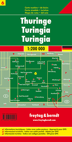 מפת גרמניה 200 (6) טורינגן פרייטג ברנדט  - עטיפה אחורית