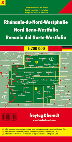 מפת גרמניה 200 (8) נורטריין-וסטפאלן פרייטג ברנדט  - עטיפה אחורית