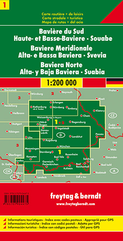 מפת גרמניה 200 (1) באוואריה דרום, מרכז פרייטג ברנדט  - עטיפה אחורית