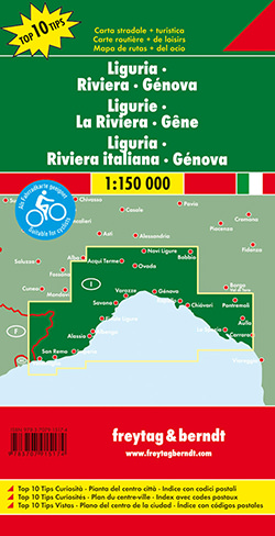 מפת איטליה 150 הריביירה האיטלקית גנואה ליגוריה פרייטג ברנדט  - עטיפה אחורית