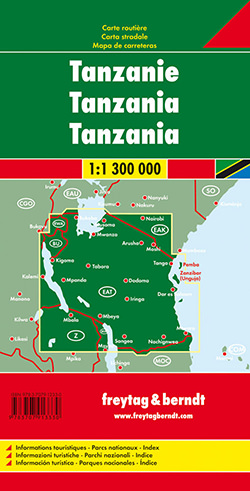 מפת טנזניה פרייטג ברנדט  - עטיפה אחורית