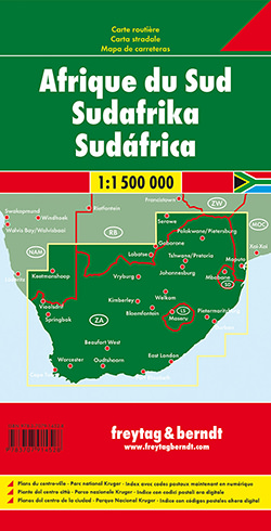 מפת דרום אפריקה פרייטג ברנדט  - עטיפה אחורית