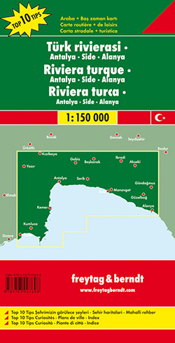 מפת טורקיה - אנטליה, סידה, אלניה פרייטג ברנדט  - עטיפה אחורית