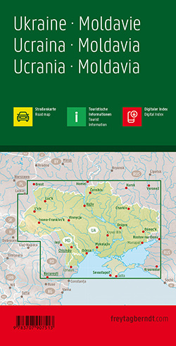 מפת אוקראינה ומולדובה פרייטג ברנדט  - עטיפה אחורית