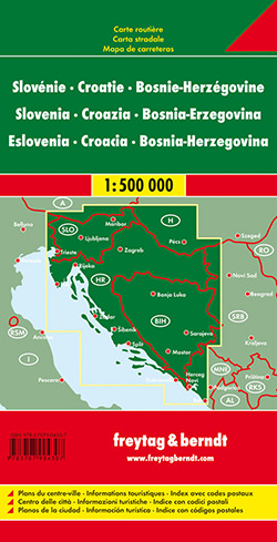 מפת סלובניה קרואטיה בוסניה פרייטג ברנדט  - עטיפה אחורית