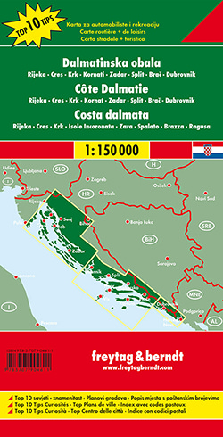 מפת קרואטיה 150 החוף פרייטג ברנדט  - עטיפה אחורית