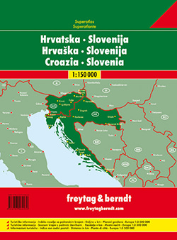 מפת קרואטיה וסלובניה אטלס (ספירלה) 150 פרייטג ברנדט  - עטיפה אחורית