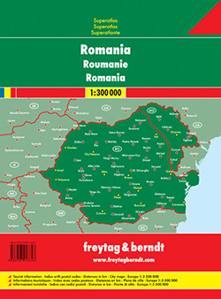 מפת רומניה ומולדובה אטלס (ספירלה) 300 פרייטג ברנדט  - עטיפה אחורית