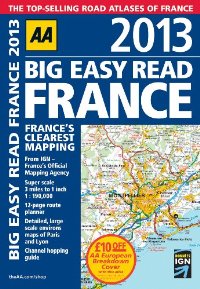 מפת צרפת אטלס הדרכים הגדול 2013 AA (ישן) 