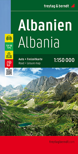 מפת אלבניה + טופ 10 טיפס פרייטג ברנדט (ישן) 