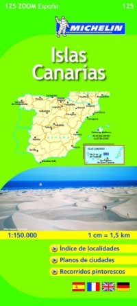 מפת ספרד זום 125 האיים הקנריים מישלן (ישן) 