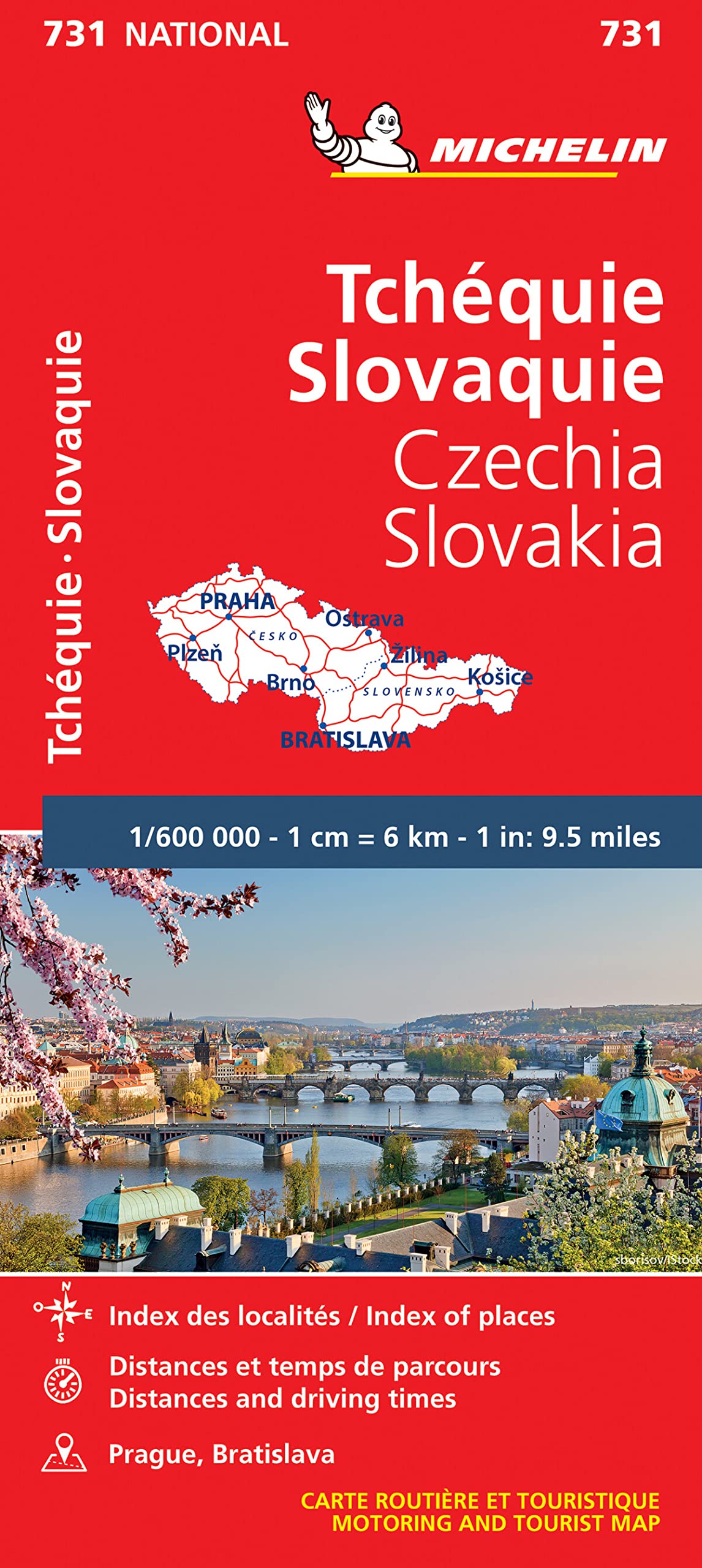 מפת צ'כיה וסלובקיה 731 מישלן 