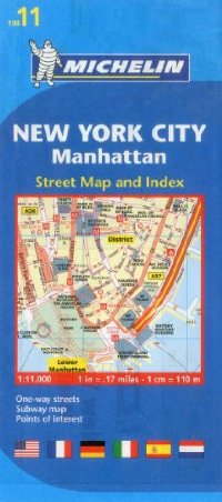 מפת ארה"ב 9011 ניו יורק: מנהטן מישלן (ישן) 