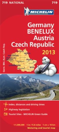 מפת גרמניה אוסטריה בנלוקס צ'כיה 719 2013 מישלן (ישן) 