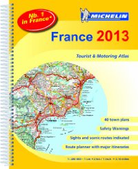 מפת צרפת 197 אטלס 2013 ספירלי A4 מישלן (ישן) 