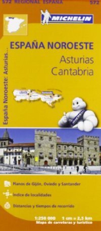 Spain North West Asturias Cantabria (1/250 000)