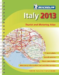 מפת איטליה 1468 אטלס 2013 ספירלי A4 מישלן (ישן) 
