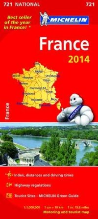 מפת צרפת 721 2014 מישלן (ישן) 