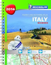 מפת איטליה 1468 אטלס 2014 ספירלי A4 מישלן (ישן) 