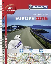מפת אירופה 1136 אטלס 2016 ספירלי A4 מישלן (ישן) 