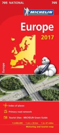 מפת אירופה 705 2017 מישלן (ישן) 