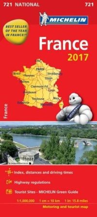 מפת צרפת 721 2017 מישלן (ישן) 