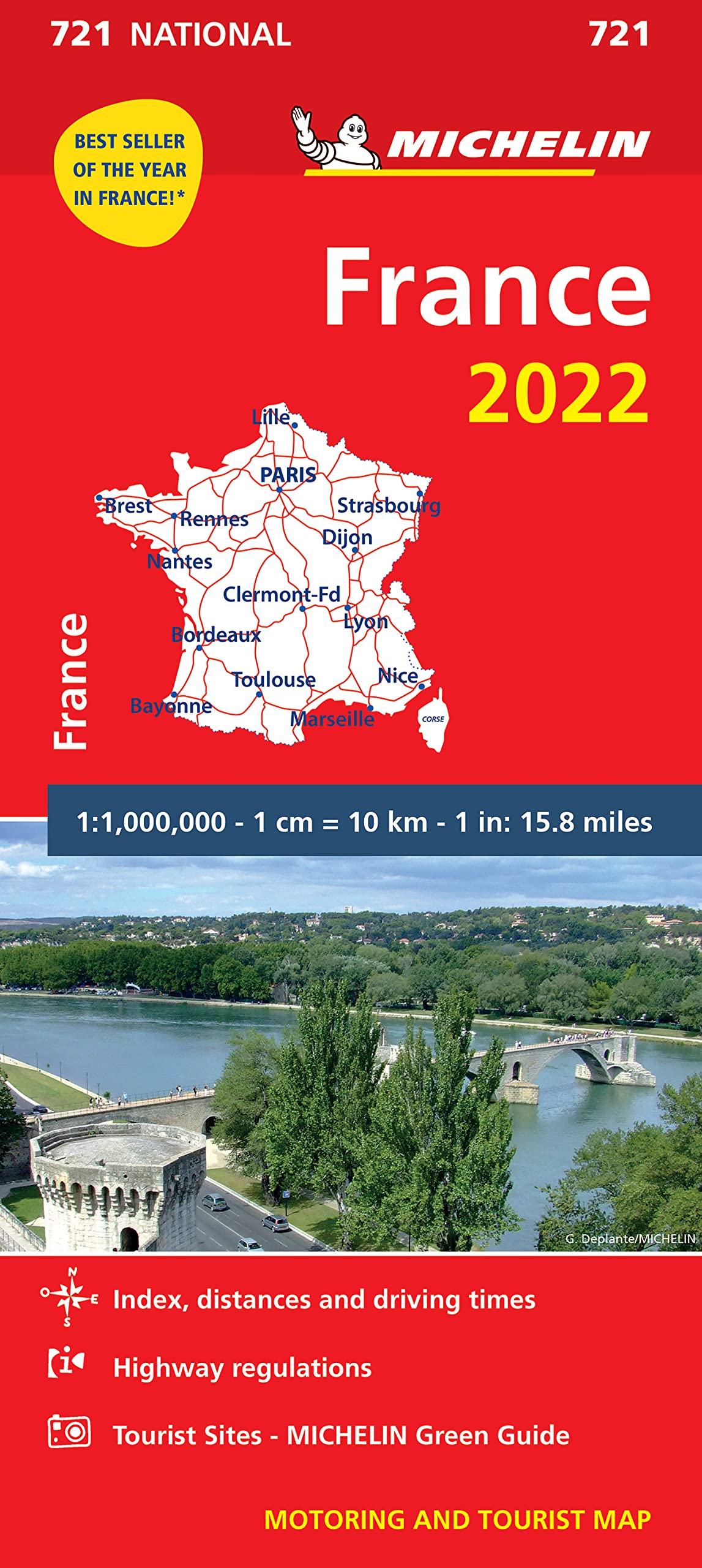 מפת צרפת 721 2022 מישלן (ישן) 