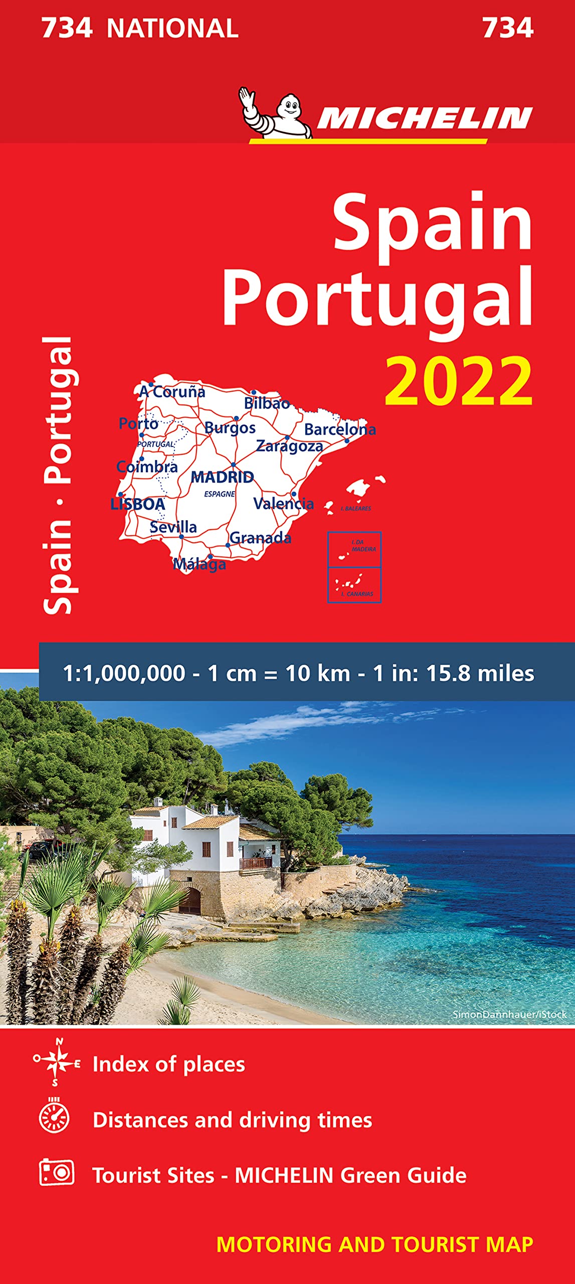 מפה MI ספרד ופורטוגל 734 2022