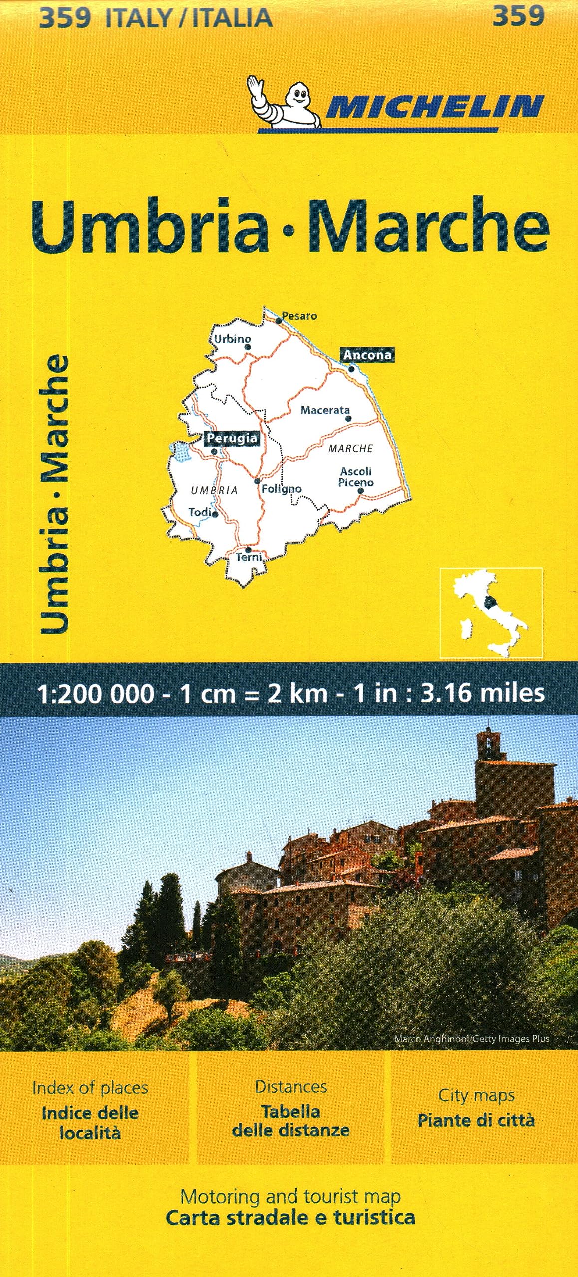 מפה MI איטליה 359 מארקה ואומבריה