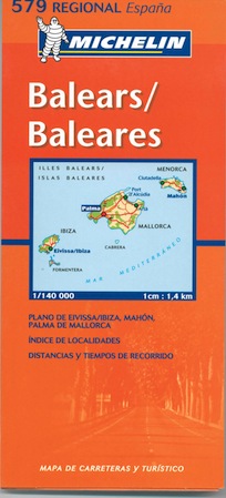 מפת ספרד 579 האיים הבלאריים מישלן (ישן) 