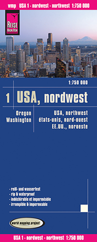 מפת ארה"ב צפון מערב 01 (וושינגטון ואורגון) וורלד מפינג פרוג'קט (ישן) 