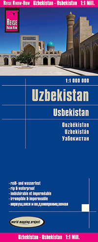מפת אוזבקיסטן וורלד מפינג פרוג'קט 